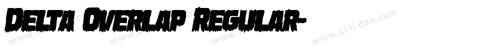 Delta Overlap Regular字体转换